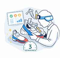 Étape 3 contrôle et ressemelage en atelier